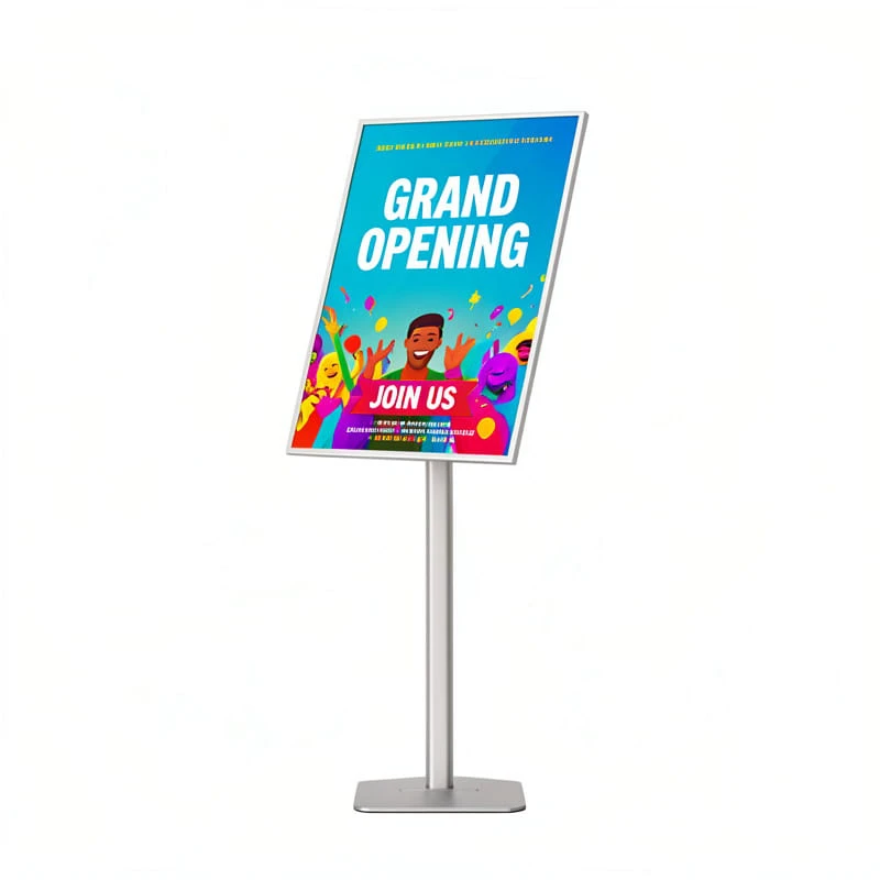 FL002 con poster per evento