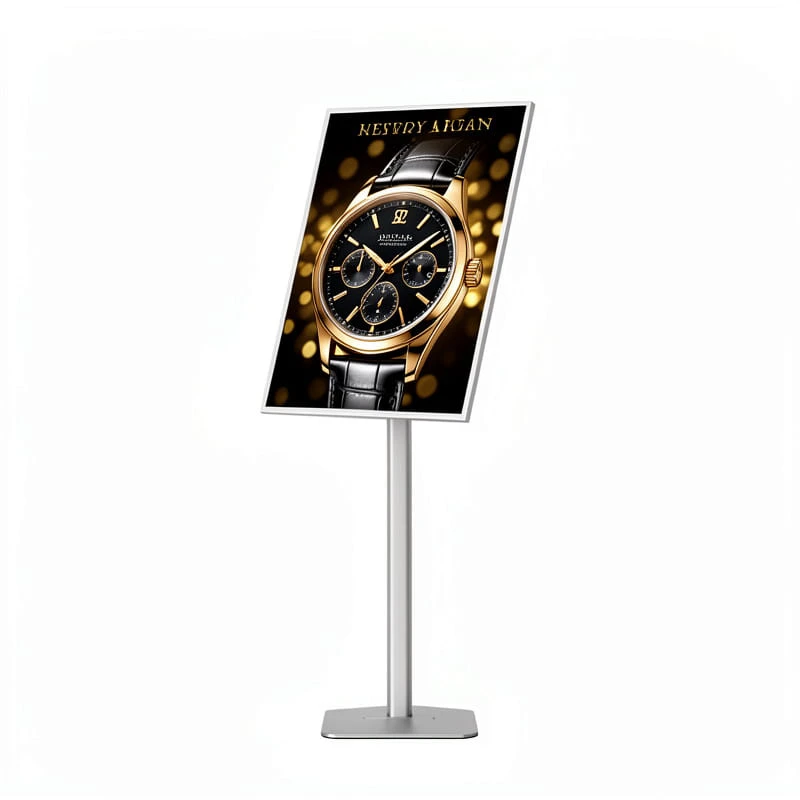 FL002 con poster pubblicitario di orologio
