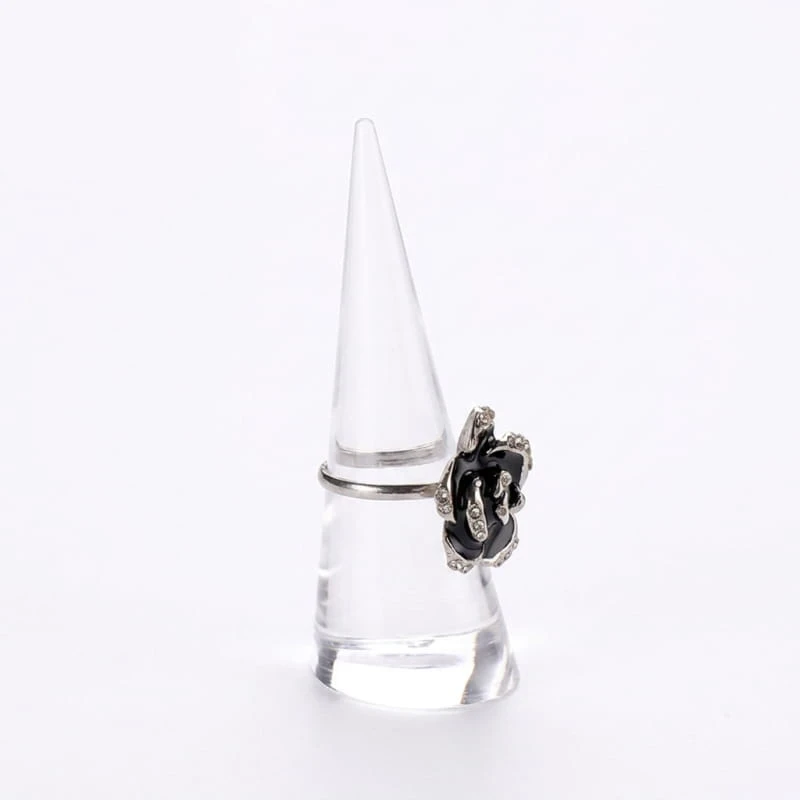 Clear Acrylic Ring Cone Display Stand for Jewelry Counters