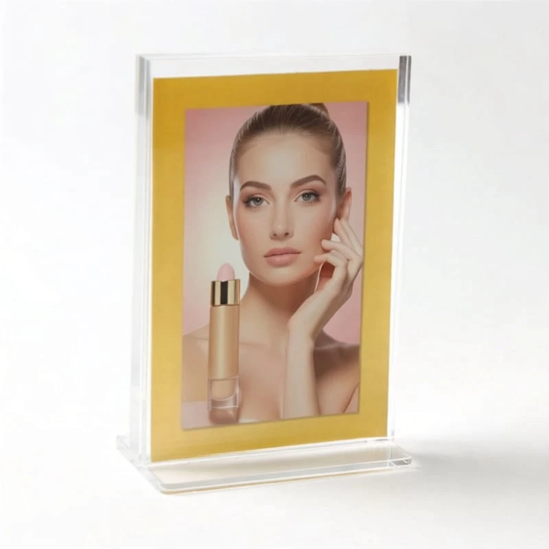 SH010 com poster de cosméticos